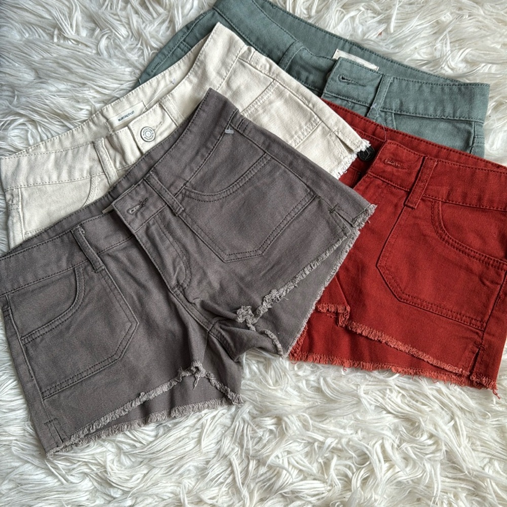 4 summer dropped waist shorts